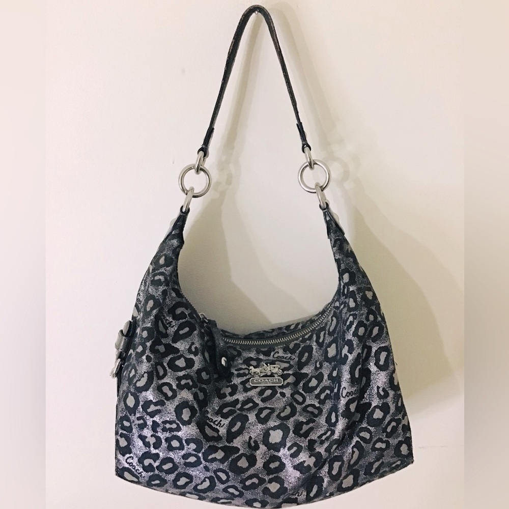 VINTAGE Coach Ocelot Leopard Print Shoulder Bag